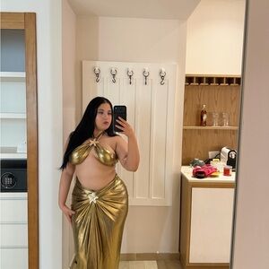 Elegant Gold Bikini Set
